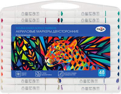 Набор маркеров ГАММА Классические / 15062025_48 (48цв)