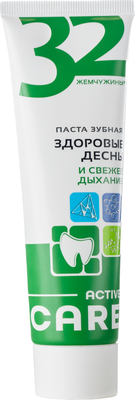 Зубная паста Modum 32 Жемчужины Active Care Здоровые десны и свежее дыхание (100г)