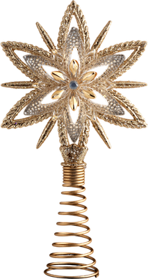 Верхушка для елки Erich Krause Decor. Цветок / 51141 (золотой)