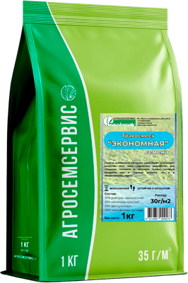 Семена газонной травы Агросемсервис Экономная  (1кг)