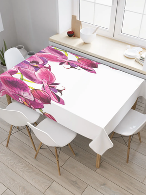 Скатерть JoyArty Нежные ветки орхидеи / tc_103023 (120x145)