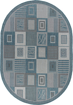 Циновка Merinos Kair S138-OVAL-BLUE (1.6x2.3)