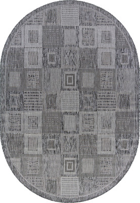 Циновка Merinos Kair S138-OVAL-DARK-GRAY (1x2)