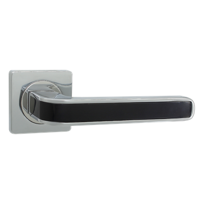 Ручка дверная Vantage V09CP/BL AL (хром/черный)