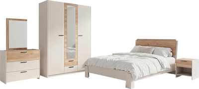 Комплект мебели для спальни Кастанье Агата-3 (кашмир/дуб крафт)