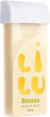 Воск для депиляции LILU теплый в картридже 04 Banana плотный кремовый (100мл)