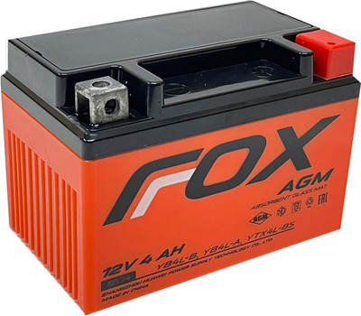 Мотоаккумулятор FoX (0) YTX4L-BS 50A / FOX 1204 (4 А/ч)