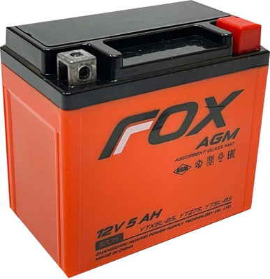 Мотоаккумулятор FoX (0) YTX5L-BS 125A / FOX 1205 (5 А/ч)