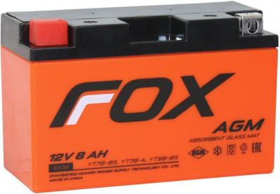 Мотоаккумулятор FoX (1) YT7B-BS 150A / FOX 1208 (8 А/ч)
