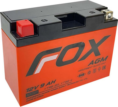 Мотоаккумулятор FoX (1) YT9B-BS 185A / FOX 1209.1 (9 А/ч)