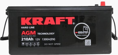 Автомобильный аккумулятор ALFA battery AGM (3) Евро 1400A / LPM12-210HD (220 А/ч)