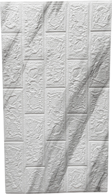 Панель ПВХ Самоклейкин В рулоне Мрамор белый / TD-WP-017 (70х600см)