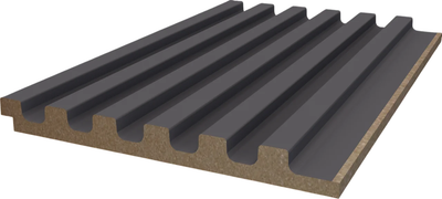 Реечная панель Andlen Decor Decor ПН-38 Антрацит (2800x123x12мм)