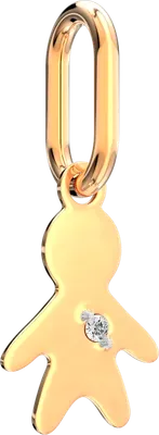 Подвеска из розового золота ZORKA 4D0057-9K (с бриллиантом)