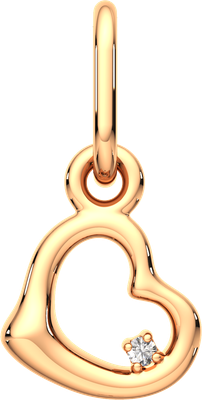 Подвеска из розового золота ZORKA 4D0077-9K (с бриллиантом)