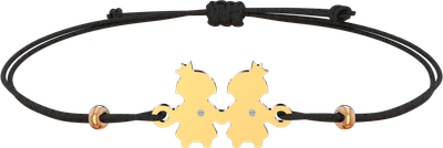 Браслет из розового золота ZORKA 6D0059-9K (18см, с бриллиантами)