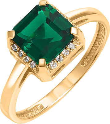 Кольцо из желтого золота Кристалл CP12600226773 (р.19.5)