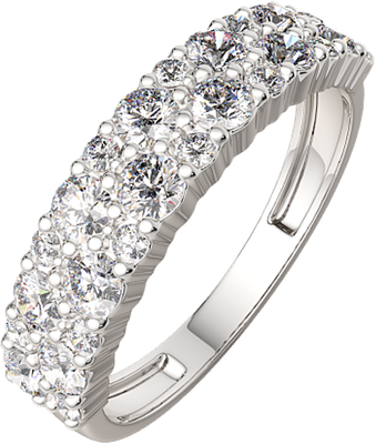 Кольцо из серебра ZORKA 02101589.ZZ (р.19, с фианитами)