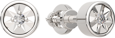 Серьги из серебра ZORKA 03D0165 (с бриллиантами)