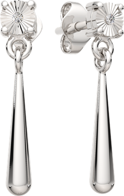 Серьги из серебра ZORKA 03D0103.ZZ (с бриллиантами)