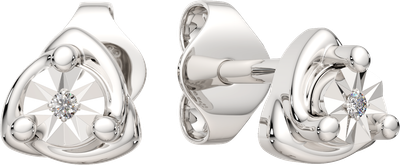 Серьги из серебра ZORKA 03D0126.ZZ (с бриллиантами)