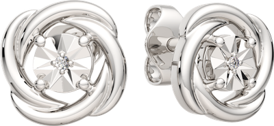 Серьги из серебра ZORKA 03D0146.ZZ (с бриллиантами)