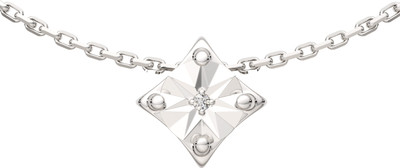 Колье из серебра ZORKA 05D0029 (45см, с бриллиантом)