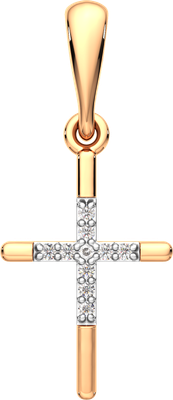 Подвеска из розового золота ZORKA 4D0082.14K.R (с бриллиантами)