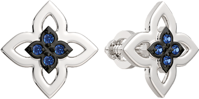 Серьги из белого золота ZORKA 3P1033.14K.W (с сапфирами)