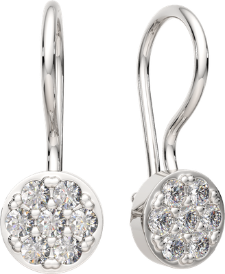 Серьги из серебра ZORKA 03101843.ZZ (с фианитами)