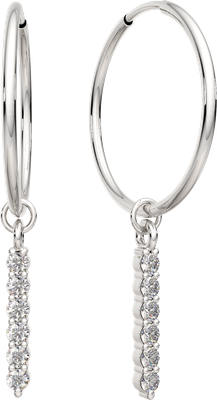 Серьги из серебра ZORKA 0391003.ZZ (с фианитами)