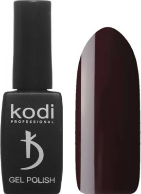 Гель-лак для ногтей Kodi 100 WN Темный фиолетово-бордовый без перламутра и блесток (8мл, плотный)