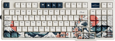 Клавиатура Lunacy Kanagawa + коврик для мыши g3ms Diamond / LISWK02 (бежевый)