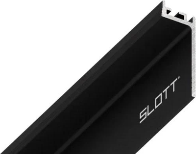 Микроплинтус Profiling Щелевой 2.7м (черный матовый)