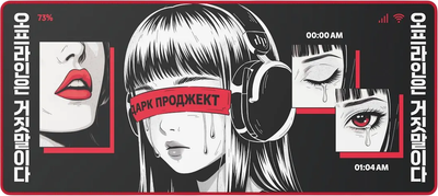 Коврик для мыши Дарк Проджект MD3a Doomscrolling DP-MD-0039 (черный)