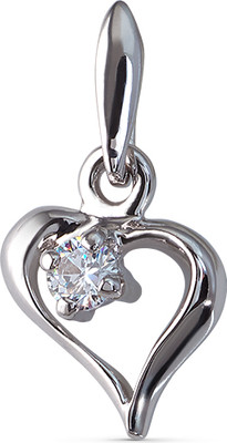 Подвеска из белого золота Кристалл CA62500226773