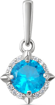 Подвеска из белого золота Кристалл CI73200226773