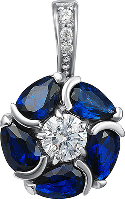 Подвеска из белого золота Кристалл CN56300226773