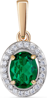 Подвеска из желтого золота Кристалл CI91400226773