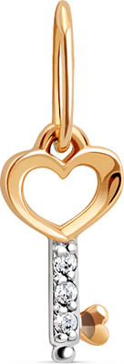 Подвеска из желтого золота Кристалл CF19600226773