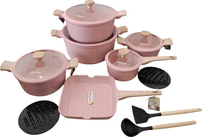 Набор кухонной посуды FeisiLang FL-S015ZK (розовый)