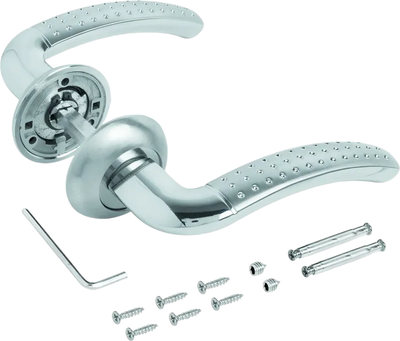 Ручка дверная Аллюр Galileo farsighted Europa (матовый хром/хром)