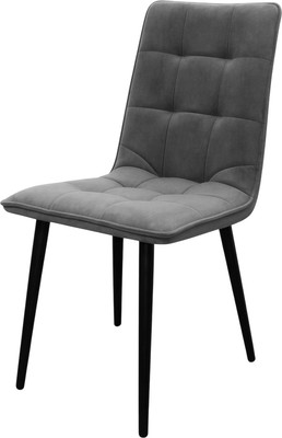 Стул Древпром Лео ДП2-15 (катания сильвер/черный матовый)