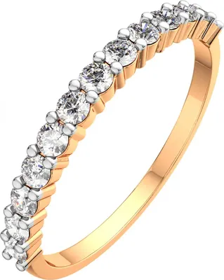 Кольцо из розового золота ZORKA 2101274.14K.R.ZZ (р.17, с фианитами)