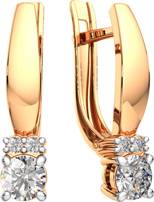 Серьги из розового золота ZORKA 3101612.14K.R.ZZ (с фианитами)