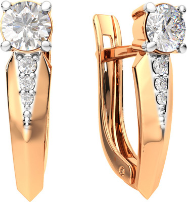 Серьги из розового золота ZORKA 3101809.14K.R (с фианитами)