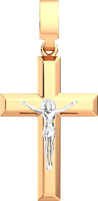 Крестик из комбинированного золота ZORKA 430204.14K.B.ZZ.REL