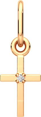 Крестик из розового золота ZORKA 440278.14K.R.REL (с фианитом)