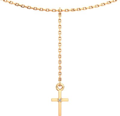 Колье из розового золота ZORKA 550038.14K.R (р.40см, с фианитом)