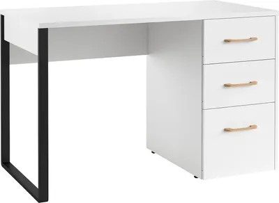Письменный стол Involux Sale 7061 (белый премиум/металл черный)
